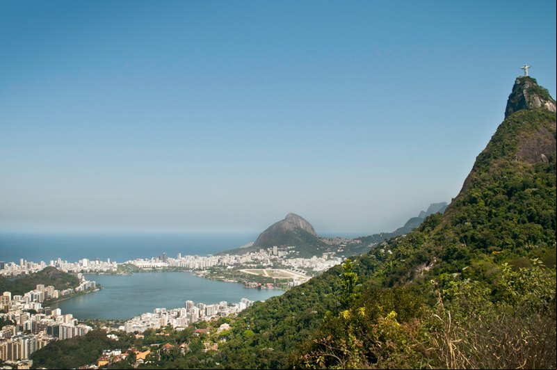 Lagoa Rodrigo de Freitas - Cristo Redentor - Cidade do Rio de Janeiro - Estado do Rio de Janeiro - Regi