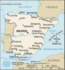 Mapa da Espanha