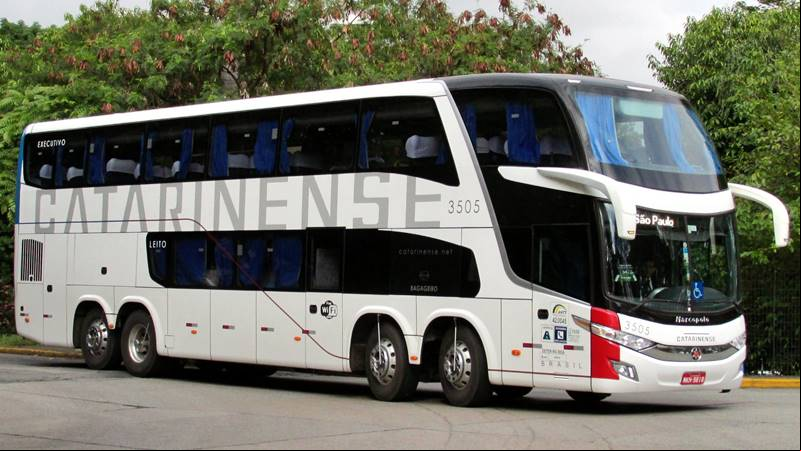 Ônibus de viagens intermunicipais da Auto Viação Catarinense Ltda. - Empresas de Ônibus do Brasil - Foto: Rafael Delazari